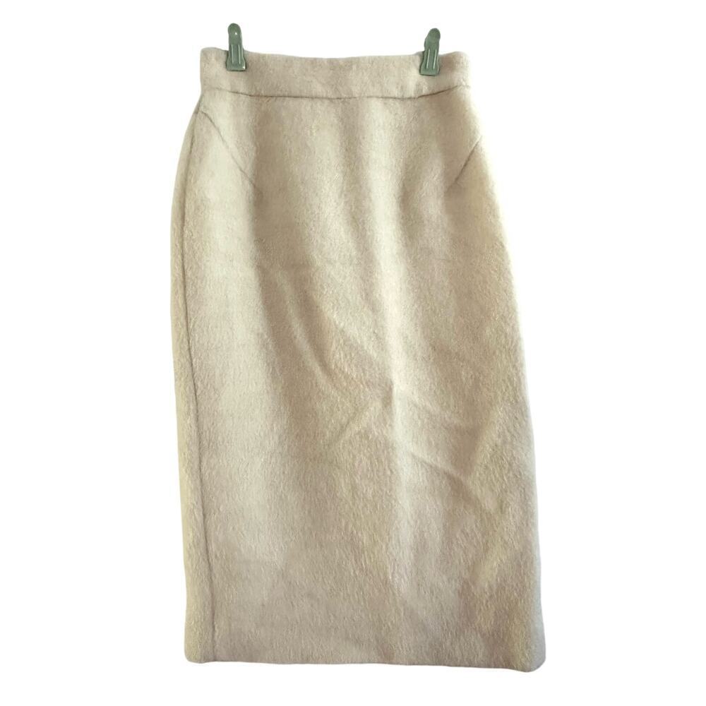 RAOUL Cream Wool Alpaca Blend Pencil Skirt - Sz 2